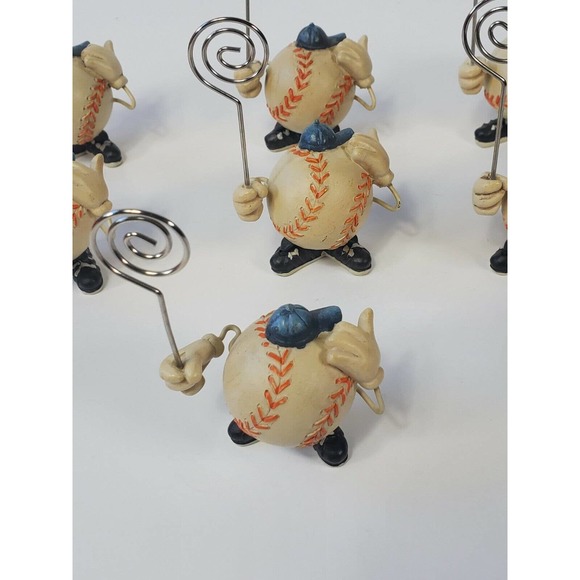 7 Small Baseball picture holder Guy's with black shoes blue backwards hat - Picture 2 of 6